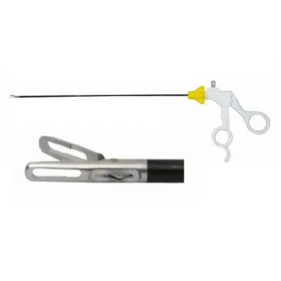 Medical Single Action Disposable Bipolar Fenestrated Grasper