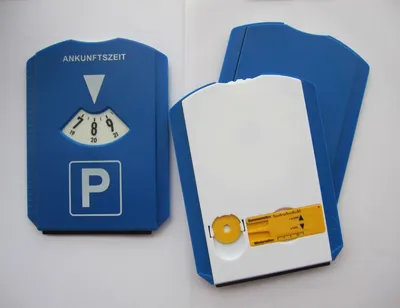 Plastic Parking Disc with Gauge Ice Scraper