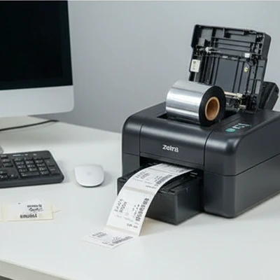 Custom Barcode Printer Ribbon 100mmx300m Wax/Resin Thermal Transfer Ribbon for Zebra