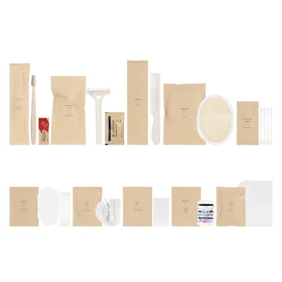 Biodegradable Eco Friendly Disposable Guest Room Bathroom Toiletries Hotel Amenities