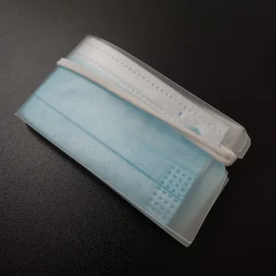 Portable Face Mas K Storage Clip Disposable Face Mouth-Muffle Organizer Holder Mouth-Muffle Storage Folder