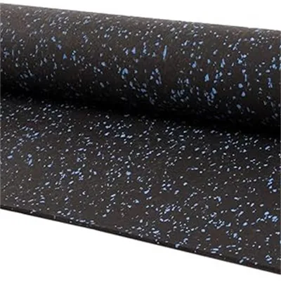 High Density 8mm Rubber Gym Flooring Mat with White Speckle