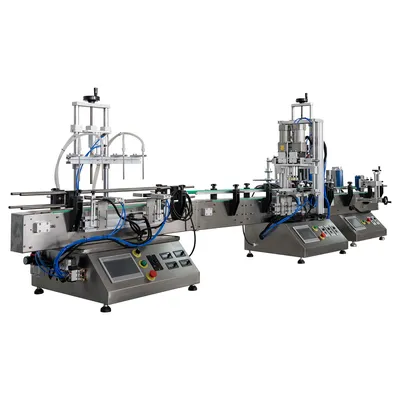 Professional Complete Liquid Filling Bottle Fill Sealing Machine Full Automatic Production Line Filler