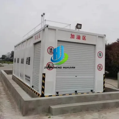 Portable 20FT ISO Container Skid Mounted Fuel Station with High Flow Dispensing Pump for Construction Site