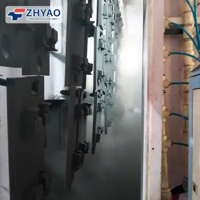 Horizontal Fast Color Change Metal Cabinet Automatic Powder Coating Line