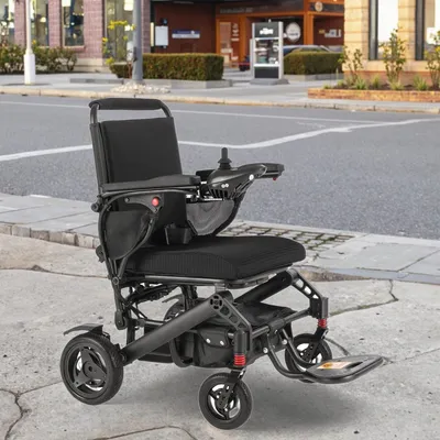 New Model Smart Motorized Wheelchairs Electric Folding Wheelchair Lightweight