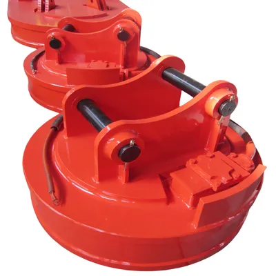 High Lifting Efficiency Metal Scrap Steel Handling Circular Magnet Chuck for Excavator