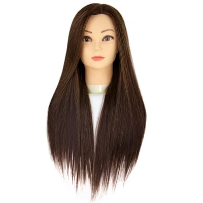 Practice Barber Hairdresser Hairdressing Synthetic Human Hair Mannequin Training Head