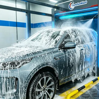 360 Touchless Automatic Car Wash Machine CE Stainless Steel High Pressure Cleaning Quick Air Drying for Service Station