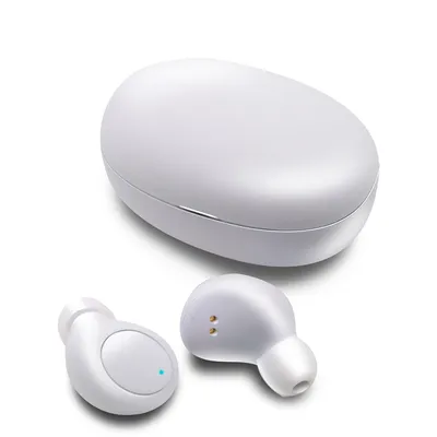 LED Display Bluetooth White Earbuds with Low Consumption Stable Signal Bluetooth Earphones