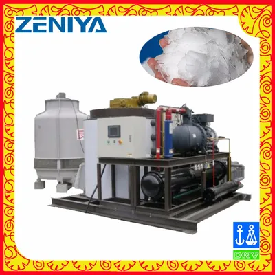 Flowing Ice Making Flake Ice Machine for Food Processing