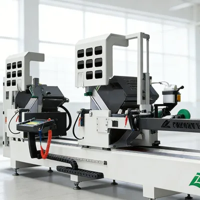 Aluminum Window Door Double Head Cutting Saw CNC Automatic Cutting Machine