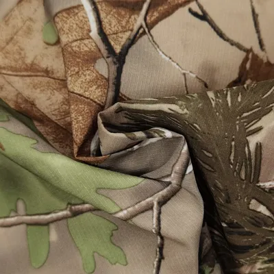 Hunting Camo Fabric 100% Polyester Taslon/Taslan Waterproof Breathable Fabric Camouflage Printed Polyester Taslan Hunting Clothing Fabric for Outdoor Textiles