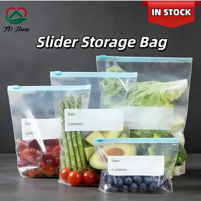 Pints Quart Gallon All Sizes Food Bread Sandwich Storage Sliding Zip Bags