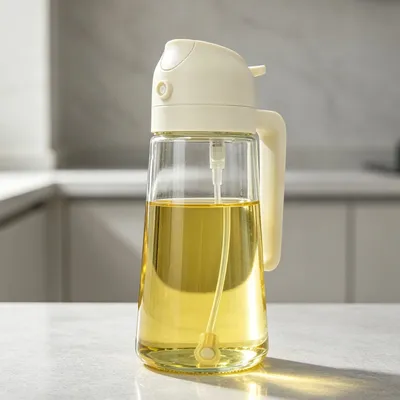 Fine Mist Oil Sprayer One Key Switch 2 in 1 Kitchen Tool for Home Cooking Roasting