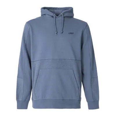OEM/ODM Custom Logo Long Sleeved Drawstrings Plain Sweatshirt Hoodie