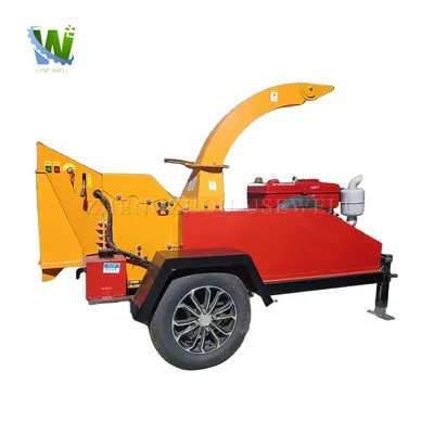 Large Wood Chipper Machine for Tree Branches and Wood Waste Recycling