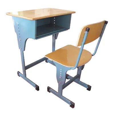 Cheap Wooden Single Student Desk and Chair