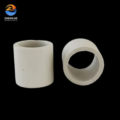 Glazed Raschig Rings Ceramic Raschig Ring for Distillation Column Random Packings
