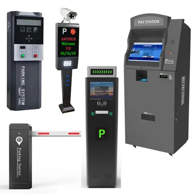 Electronic Parking Ticket System Barrier Gate Ticket Management Parking System