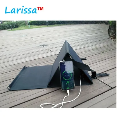 Portable Solar Charger 40W Mono Solar Panel Cell Pet Folding Bag with USB 5V, DC12V Outputs