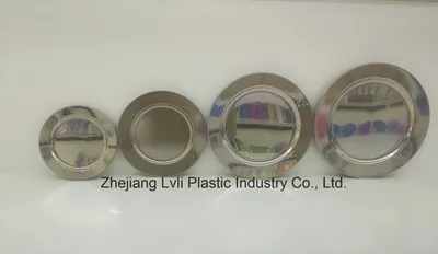 Plastic Plate, Disposable, Tableware, Tray, Dish, PS, SGS, Silver, PA-01
