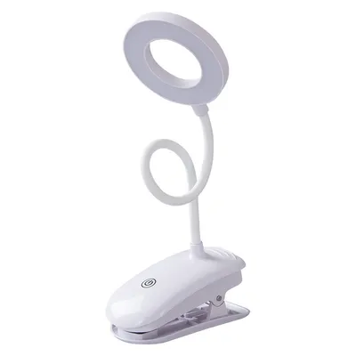 8W Creative Clip Folding Desk Lamp Bedroom Head Charging Learning Eye Protection LED Reading Lamp
