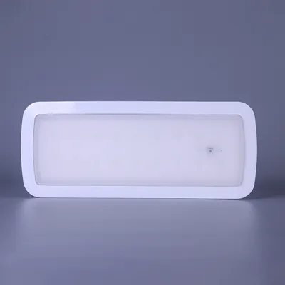 IP30 3W Double PC Lamp Head Non-Maintained Frosted Rechargeable Fire LED Emergency Light