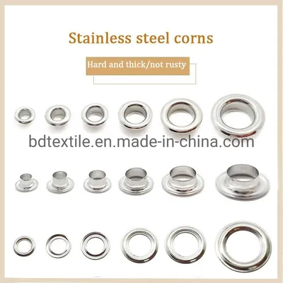 Wholesale 6/8/10/11/12mm Metal Stainless Steel Eyelets with Different Sizes