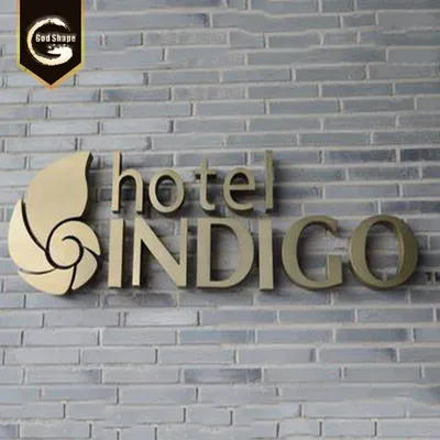 OEM Stainless Steel Illuminated Hotel Letters Sign