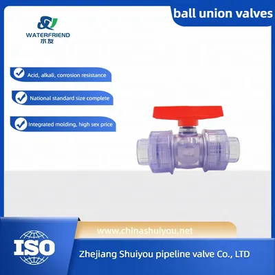 High-Quality Transparent PVC Union Ball Valve for Water