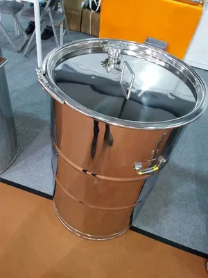 Customizable 55-Gallon Stainless Steel Drum for Versatile Storage