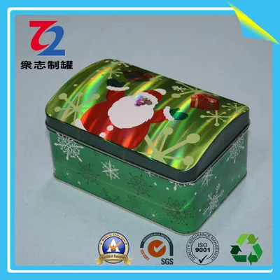 High Quality Hinged Rectangular Tin Can Box