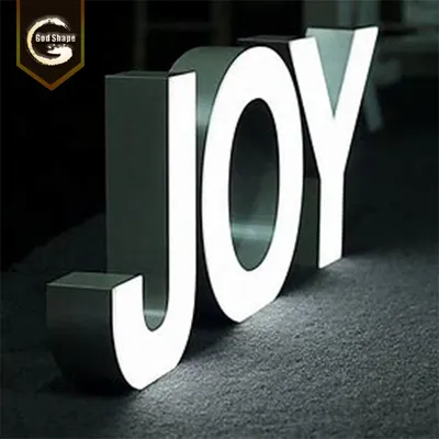 Factory Outdoor Acrylic Channel Coated Front Lit Letter Signage 3D LED Sign