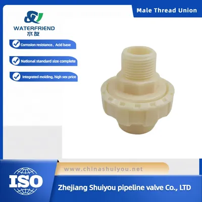 Pipe System Connector Plastic ABS Male Thread Union
