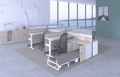 Model Design Desk Laminated Workstation Electric Height-Adjustable Desk