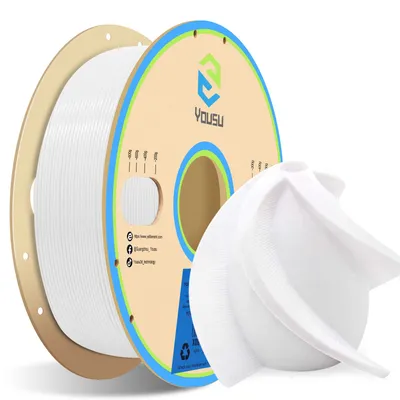 World Top Quality USA Imported Raw Materials 3D PETG Filaments Water Resistant 3D Printing Materials Specially for Outdoors 3D Printers White Filaments 1kg