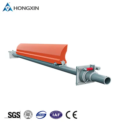 Material Handling Cleaning Poly Urethane V-Plow Belt Cleaner Conveyor Return Belt Cleaners PU Blade Secondary Cleaner