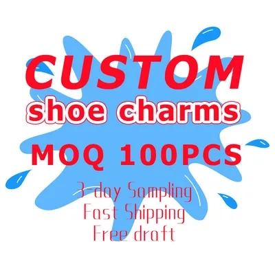 Xiaoyeah Wholesale Custom Design PVC Shoe Charm Shoe Decorations Croc Charm
