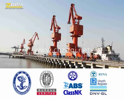 Ship Unloading Marine Port Cranes with Hydraulic Grapple Bucket