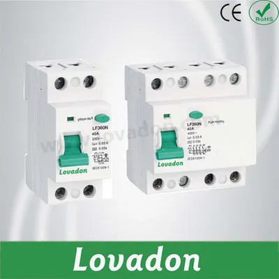 Electrical Accessory Part 230/400V Lf360n 4p RCCB Residual Current Circuit Breaker