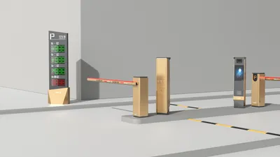 2.4m Tall Parking Availability Display with Acrylic Panel