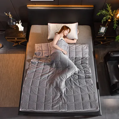High Quality Anxiety 5lbs 15lbs 20lbs Heavy Gravity Weighted Blanket for Sleep