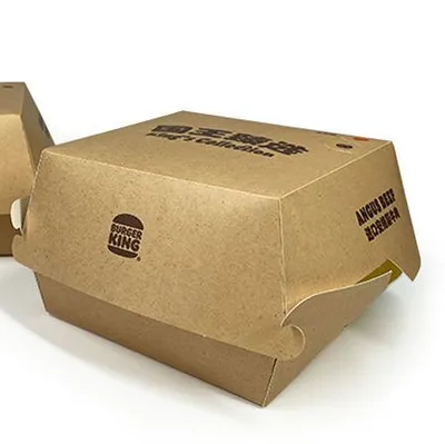 Wholesale Custom Takeaway Packaging Disposable Paper Burger Box