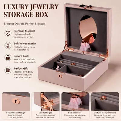 Luxury Solid Wood Music Box Wind-up Mechanical Musical Box for Birthday Christmas Valentine's Day Gift for Her Custom Logo Wholesale
