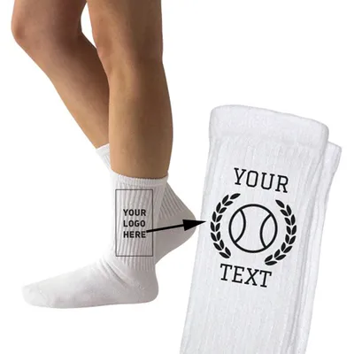 Embroidery Design Your Own Logo Sport Custom Sock