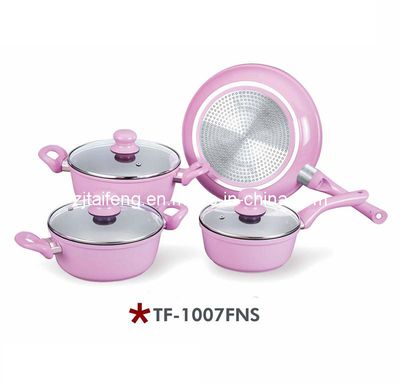 Forged, Color Handle Aluminium Cookware Set