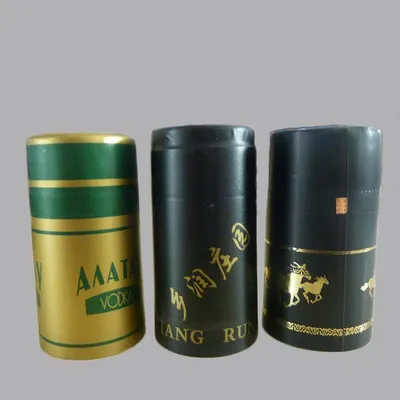 Hot Selling PVC Shrinking Caps, Olive Oil Shrink Sleeves