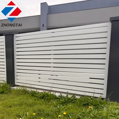 Heavy Duty Weatherproof Public Aluminum Alloy Privacy Slat Fence