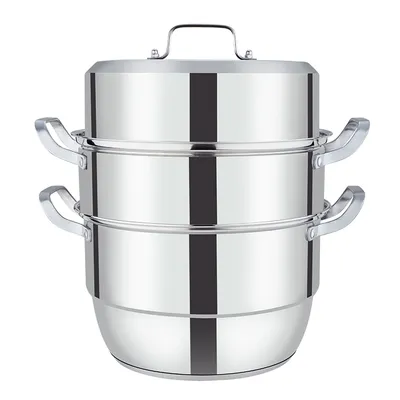 28cm Premium Double Layer Steamer Pot for Healthy Cooking